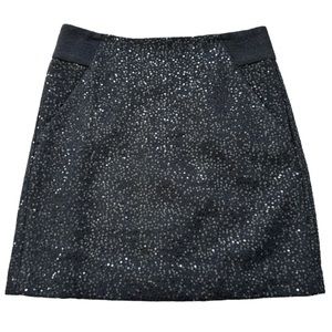 S2 Black Sequin Loft Skirt